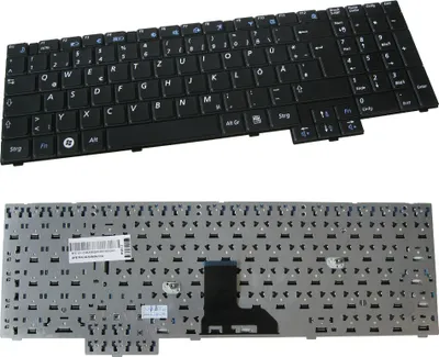 Produktbild von Original Tastatur / Notebook Keyboard Deutsch QWERTZ für Samsung NP-E352-JS01SE NP-E352-JS01TR NP-E452 NP-E452-JA01 NP-P530-JA01 NP-P580 NP-P580-JS01 NP-R519-JS01DE (Deutsches Tastaturlayout)