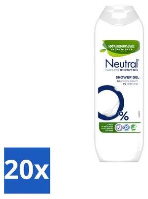 Produktbild von 20 x Neutral Duschgel Parfumfrei - 250 ml - Vorteilspackung - 20 Stücke