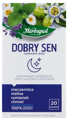Obrázek produktu pro Herbata ziołowa Dobry Sen Herbapol 20 torebek
