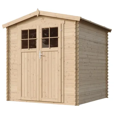 Immagine prodotto di Casetta da giardino in legno con porta di alta qualità con serratura - L206xL216xH218 cm 3,53 m2 - Timbela M343F