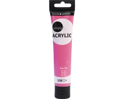 Productafbeelding van Daler-Rowney Simply Acrylverf, 75 ml, Neonroze