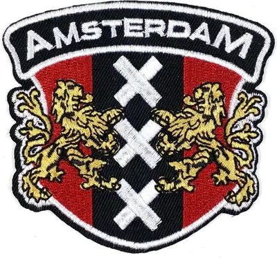 Produktbild von Aufnäher mit Wappen von Amsterdam zum Aufbügeln