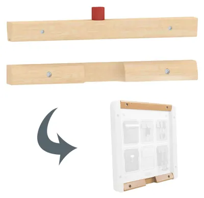 Productafbeelding van Masterkidz Boven- en Onderbalk Voor Montage van 1 Flex Educatief Bord