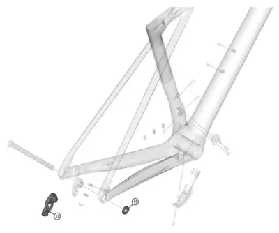 Image de Dérailleur arrière Lapierre Xelius DRS, modèle Shimano, fixation directe.