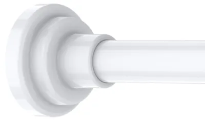 Image de Barre de rideau réglable sans perçage, longueur 76-195 cm