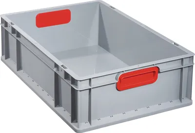 Produktbild von allit Transportbehälter ProfiPlus EuroBox 617, grau/rot