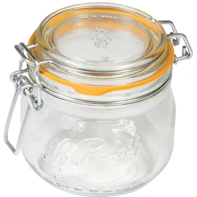 Weckgläser 0,5 l, 6 Stück, Glas, rund, luftdicht