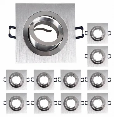Produktbild von 10x Einbaurahmen GU10 SET 80mm inkl GU10 Sockel 6711