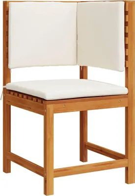 Produktbild von vidaXL Gartenstuhl mit Kissen Braun 50 x 50 x 91cm Massivholz Akazie