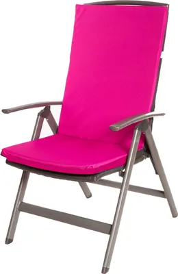 Produktbild von Stuhlkissen 1er | Sitzkissen 110x47x4cm Rosa | gartenkissen auf rataanmöbel | stuhlkissen outdoor | sitzkissen hochlehner