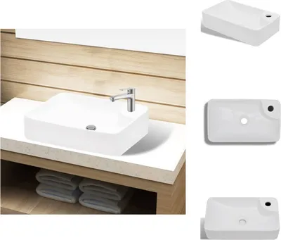 A bathroom sink and faucet are shown in a lifestyle setting, with additional views of the sink from different angles.