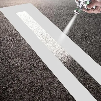Produktbild von Wiederverwendbare Parklinien-Schablone 12x92,5 Zoll – Faltbare Silikon-Schablone zum Markieren von Parkplätzen auf Asphalt, Beton und Gips