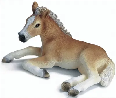 Image de Schleich 13292 Poulain Haflinger, couché