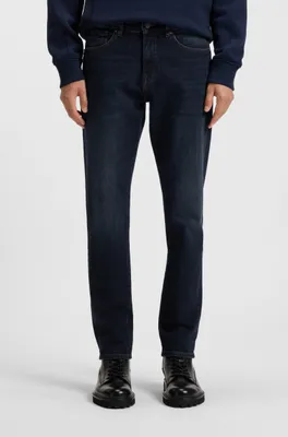 Productafbeelding van Boss 50549527-407 heren jeans, donkerblauw