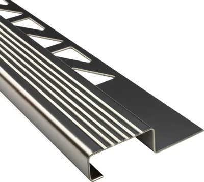 Produktbild von 20x Edelstahl Stufenprofil Fliesenleiste Profil Treppen Schiene H10mm glänzend