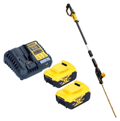 Image de DeWalt DCMPH 566 P2 Taille-haies sans fil 18 V 55 cm + 2x batterie 5,0 Ah + chargeur