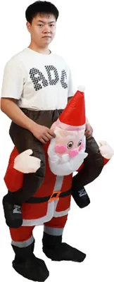 Produktbild von Weihnachtsmann-Kostüm,Lustiges Weihnachtsmann-Kostüm,Weihnachtsmann-Kostüm,Weihnachtsmann-Reitkostüm,Aufblasbares Weihnachtsmann-Kostüm