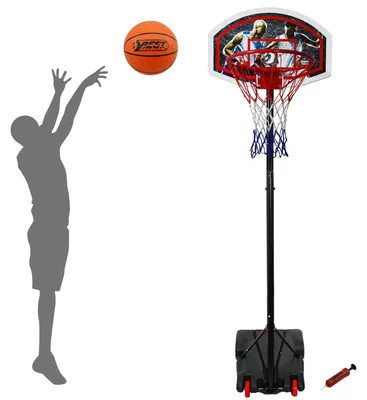 Produktbild von Best Sporting Basketballkorb Outdoor Set I Outdoor Basketballkorb verstellbar I Transportable Korbanlagen für Einsteiger