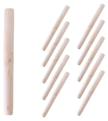 Produktbild von 10 Stück Holz-Nudelholz, aus Buchenholz, Nudelholz, für Pizza, Fondant, Kuchen, Kekse, Pasta, zum Kochen und Backen