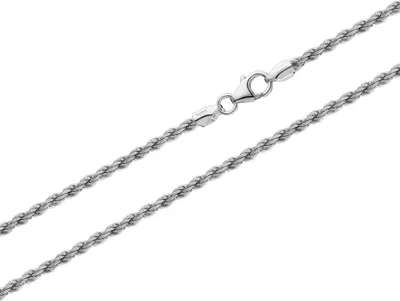 Produktbild von Kordel Silber Kette 3619 , 50cm Lang, 5,8g 1,8mm Breit