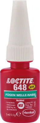 Produktbild von Loctite mechanische Montagefreigabe, schnelle Metallbuchsen- und Lagerklebstofflösung, 5 ml, 648 v. Chr