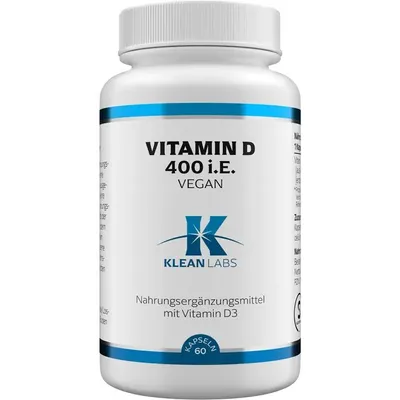 Zdjęcie produktu dla Witamina D 400 I.U. Klean Labs Capsules 60 kapsułek