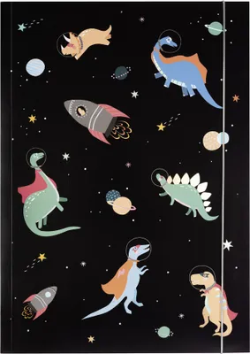 Produktbild von folia Zeichnungsmappe HOTFOIL "Space Dinos" Karton DIN A3