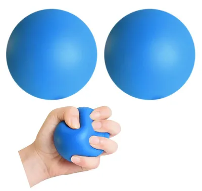 Imagen del producto de Set de 2 pelotas para terapia de manos, pelota antiestrés para adultos