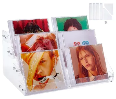 Produktbild von CD-Aufbewahrungsorganizer 4 Ebenen - Kosmetikhalter - Nagellackregal - Acryl Make-up Display - Multifunktionales Aufbewahrungsregal - Platzsparendes Design