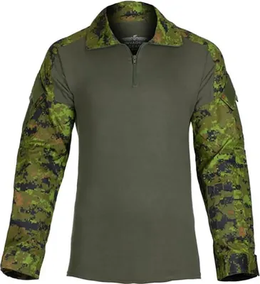 Image de T-shirt à manches longues Invadergear Combat Vert S Vert S