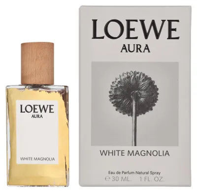 Produktbild von LOEWE Perfumes Aura White Magnolia, Frauen, 30 ml, Spray, ALCOHOL – PARFUM (FRAGRANCE) – AQUA (WATER) – ETHYLHEXYL METHOXYCINNAMATE – BUTYL..., 1 Stück(e)