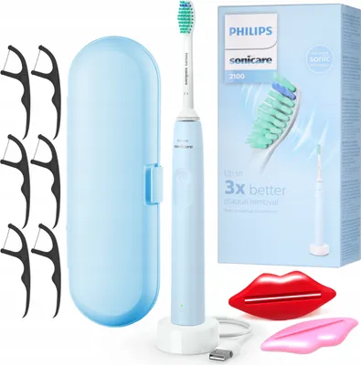 Produktbild von Philips | Schallzahnbürste HX3651/12 - Blau - Effektive Zahnreinigung - Mit Reiseetui und Zubehör