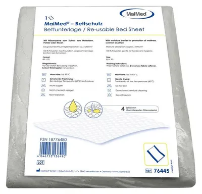 Image de Maimed protection de lit 85x90 cm lavable sans ailes 1 pc