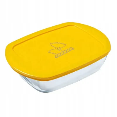 Image de Pyrex Cook & Store Bocal de conservation résistant au four 23x15 cm Capacité : 1,2 L jaune