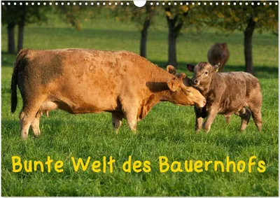 Produktbild von Bunte Welt des Bauernhofs (Wandkalender 2025 DIN A3 quer), CALVENDO Monatskalender