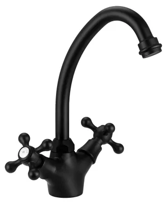 Obrázek produktu pro Kuchyňská baterie, nostalgický design, černá barva, řada Heritage Ascot, model BL-4004-HA, značka Aquanello