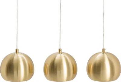 Produktbild von riess-ambiente Moderne 3er Hängeleuchte GOLDEN BALL gold Hängelampe höhenverstellbar Hängelampe Wohnzimmerlampe