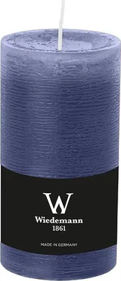 Produktbild von Wiedemann Marble Rustik Kerzen, Stumpenkerzen,  Dunkelblau 130 x Ø 68 mm