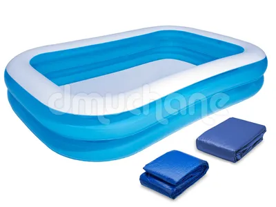 Produktbild von Aufblasbarer Familienpool 262 x 175 x 51 cm 3-in-1 Bestway 54006