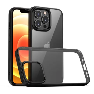 Obrázok produktu pre Smartphonica TPU Strong Case s priehľadnou zadnou stranou pre iPhone 13 Pro - Black