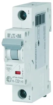 Obrázek produktu pro Miniaturní jistič 1P C 32A 6kA AC xPole Home HN-C32/1 194834