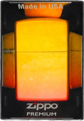 Produktbild von Zippo Ombre Benzinfeuerzeug Orange-Gelb: Windfest, zeitlos und langlebig für Sammler!