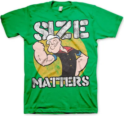 Produktbild von Popeye - Size Matters T-Shirt - X-Large - Green