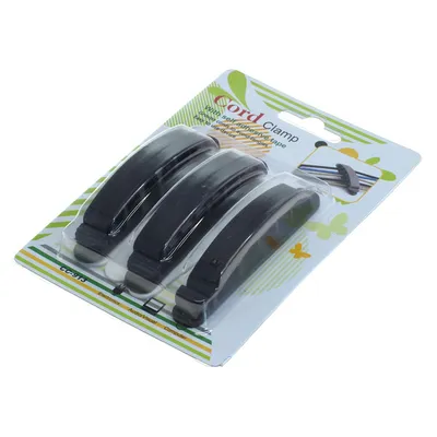 Produktbild von OTB Kabelmanagement - Kabelklemme - 3er Set schwarz