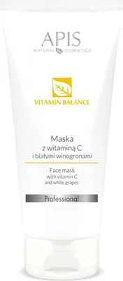 Zdjęcie produktu dla Apis vitamin balance maska z wit. C i białymi winogronami 200 ml