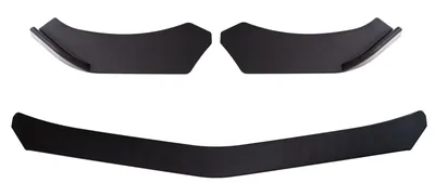 UNIVERSAL Spoilerlippe Frontspoiler Lippe Cup Spoiler Stoßstange Schwarz Matt – Produktansicht