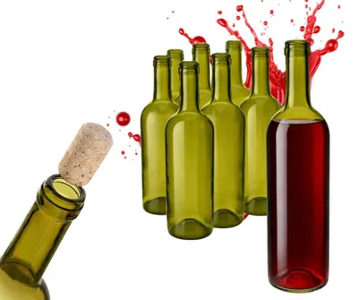 Produktbild von Set mit 16 Bordeaux-Weinflaschen, 750 ml, mit Naturkorken