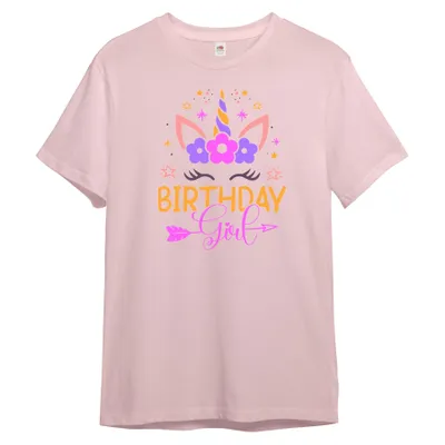 Produktbild von PAULGOS Kinder T-Shirt, Einhorn Birthday Girl