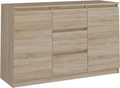 Produktbild von Topeshop KOMODA 2D3S DĄB SONOMA Kommode