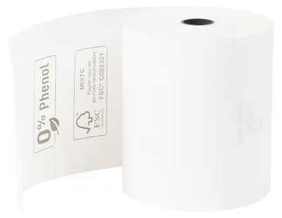 Image de Exacompta 20x Bobine tickets caisse 80x70m 72m 1pli thermique 48m2 Blanc 43828E